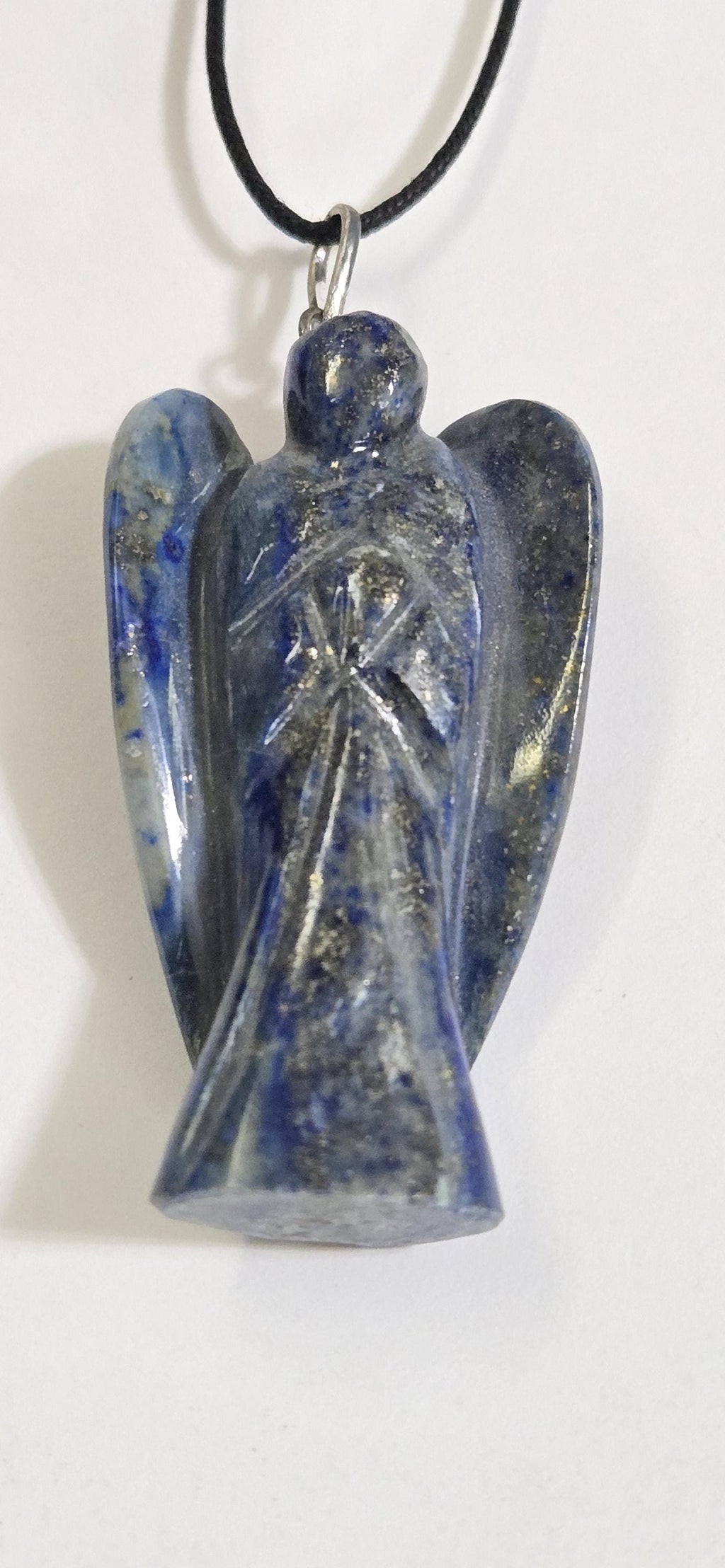 1 pendant - Blue Lapis Lazuli gemtAngel Pendant | Gemstone Angel Charm Spiritual Jewelry PM224C