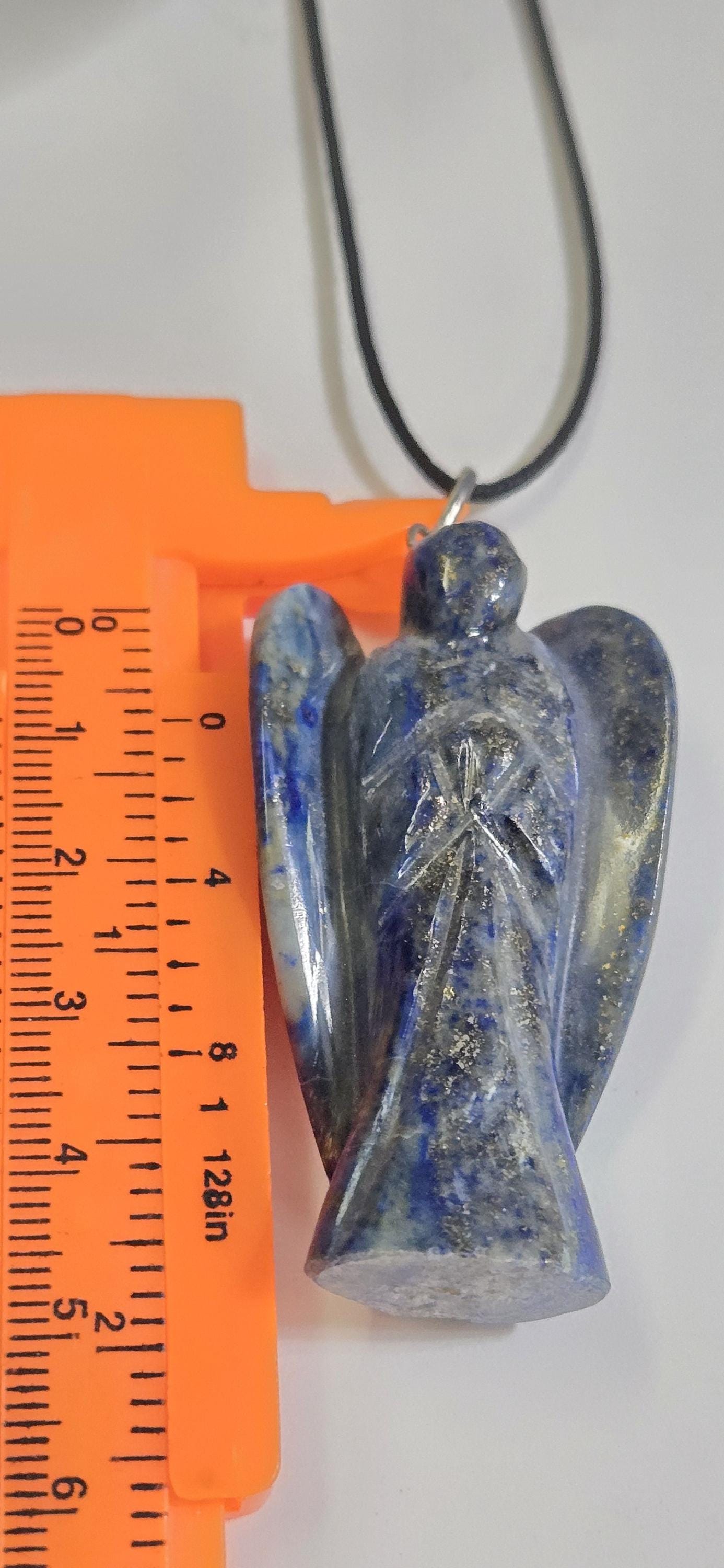 1 pendant - Blue Lapis Lazuli gemtAngel Pendant | Gemstone Angel Charm Spiritual Jewelry PM224C