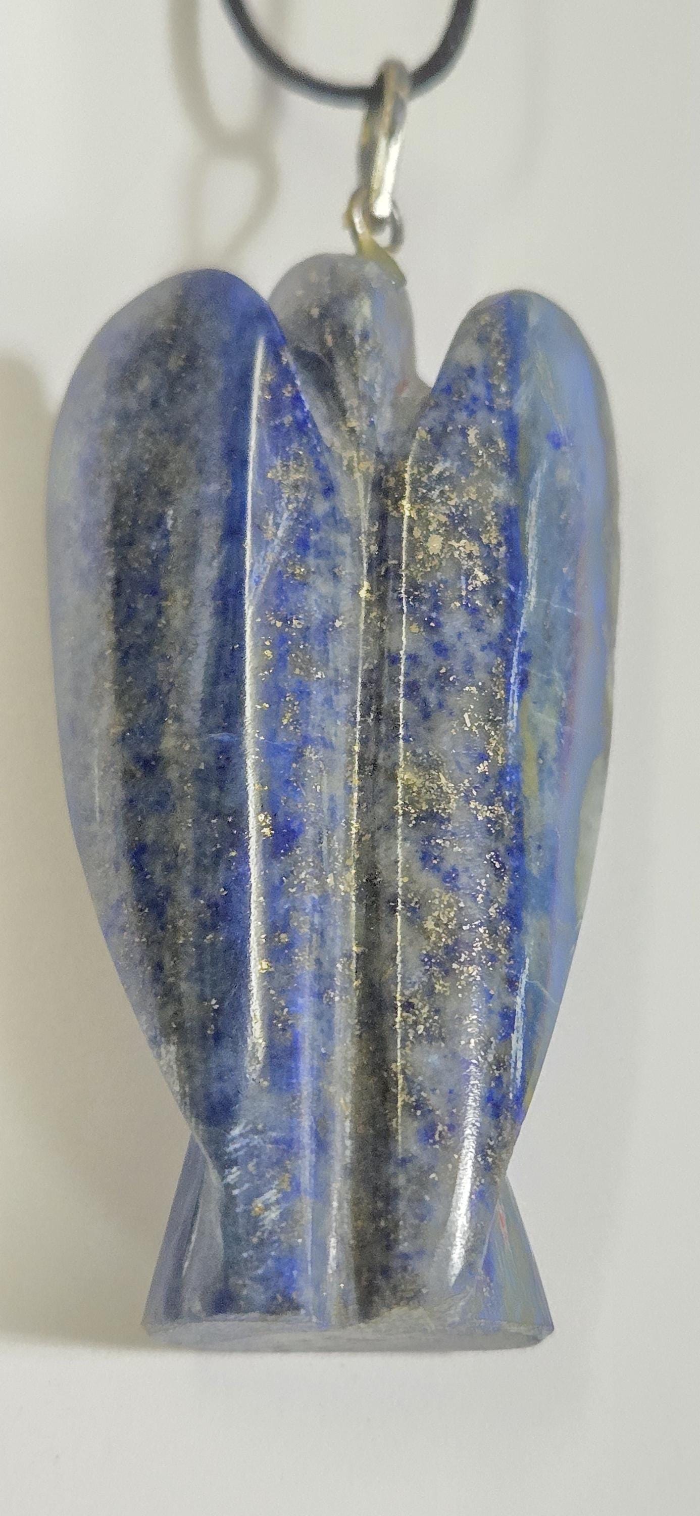 1 pendant - Blue Lapis Lazuli gemtAngel Pendant | Gemstone Angel Charm Spiritual Jewelry PM224C