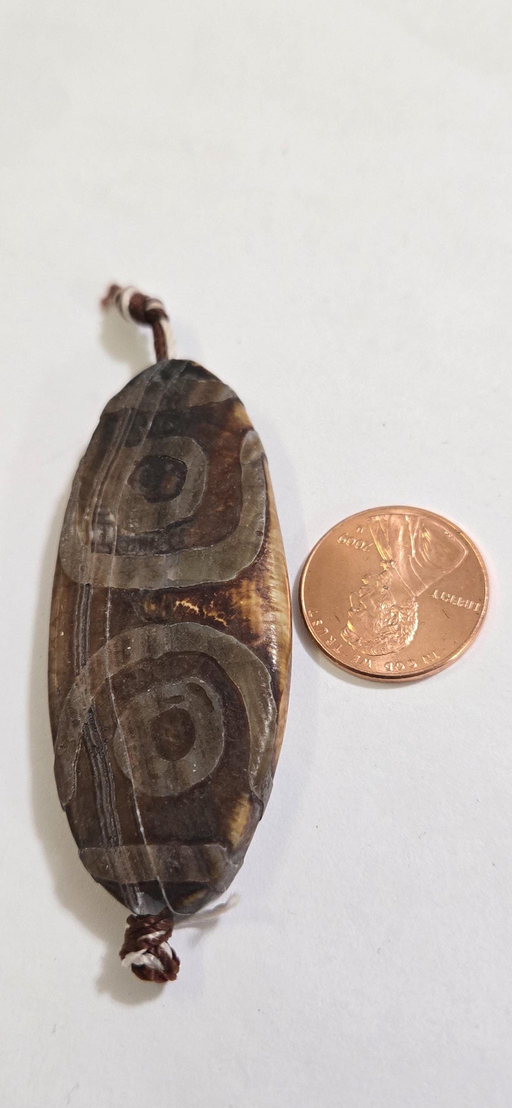 Large size etched agate bead - Tibetan agate bead - GM174