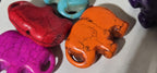 6 BEADS - Mix colors howlite elephant shape beads 34 mm x 25mm - GM316G