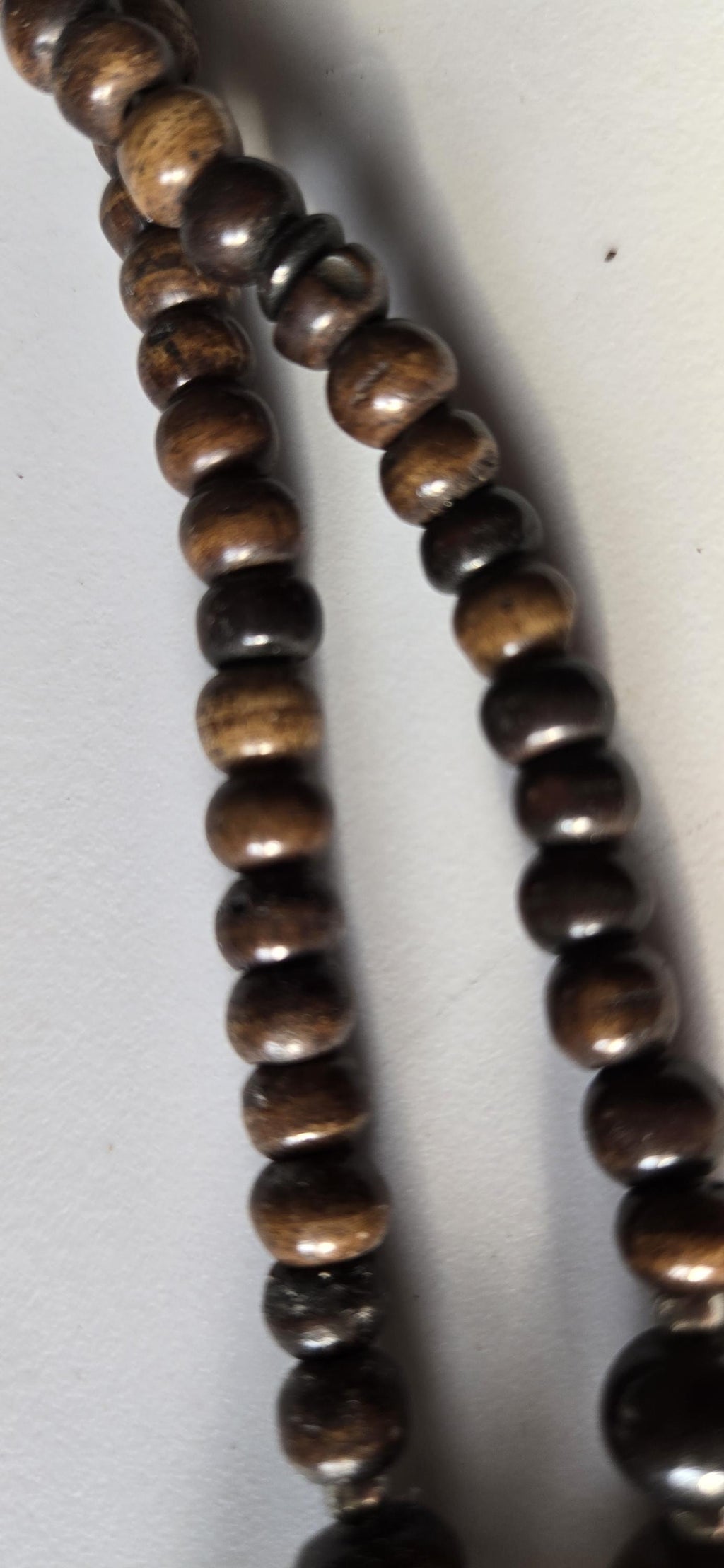Beads set - Tribal design brown color recycled cattle bone beads and metal alloy beads pendant making kit necklace making supplies - MG020H