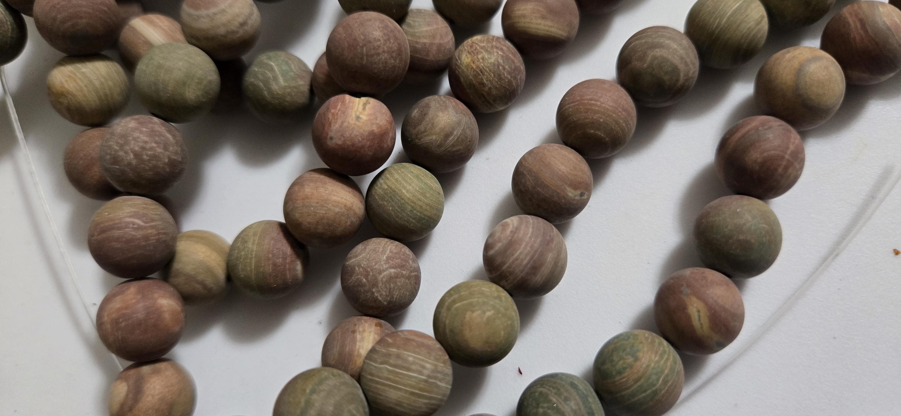 1 strand 35-36 jasper gemstone beads - 10 mm size Earthy rustic brown green tone Jasper round shape gemstone beads - GM413M