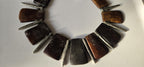 Beads set - Tribal design brown color recycled cattle bone beads and metal alloy beads pendant making kit necklace making supplies - MG020H