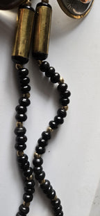 Ethnic Brass copper and silver color elephant disc beads necklace making supplies kit - MG0020L