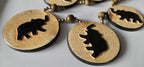 OOAK - Tibetan recycled cattle bone beads pendants elephant design necklace making supplies - MG0020M