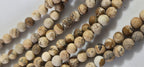 1 Full strand - 4-5 mm size Earthy coffee tone picture Jasper round shape gemstone beads 15 inches - GM412K