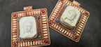 Gorgeous Square shape Buddha pendant with ethnic tibetan filigree design - PM109N