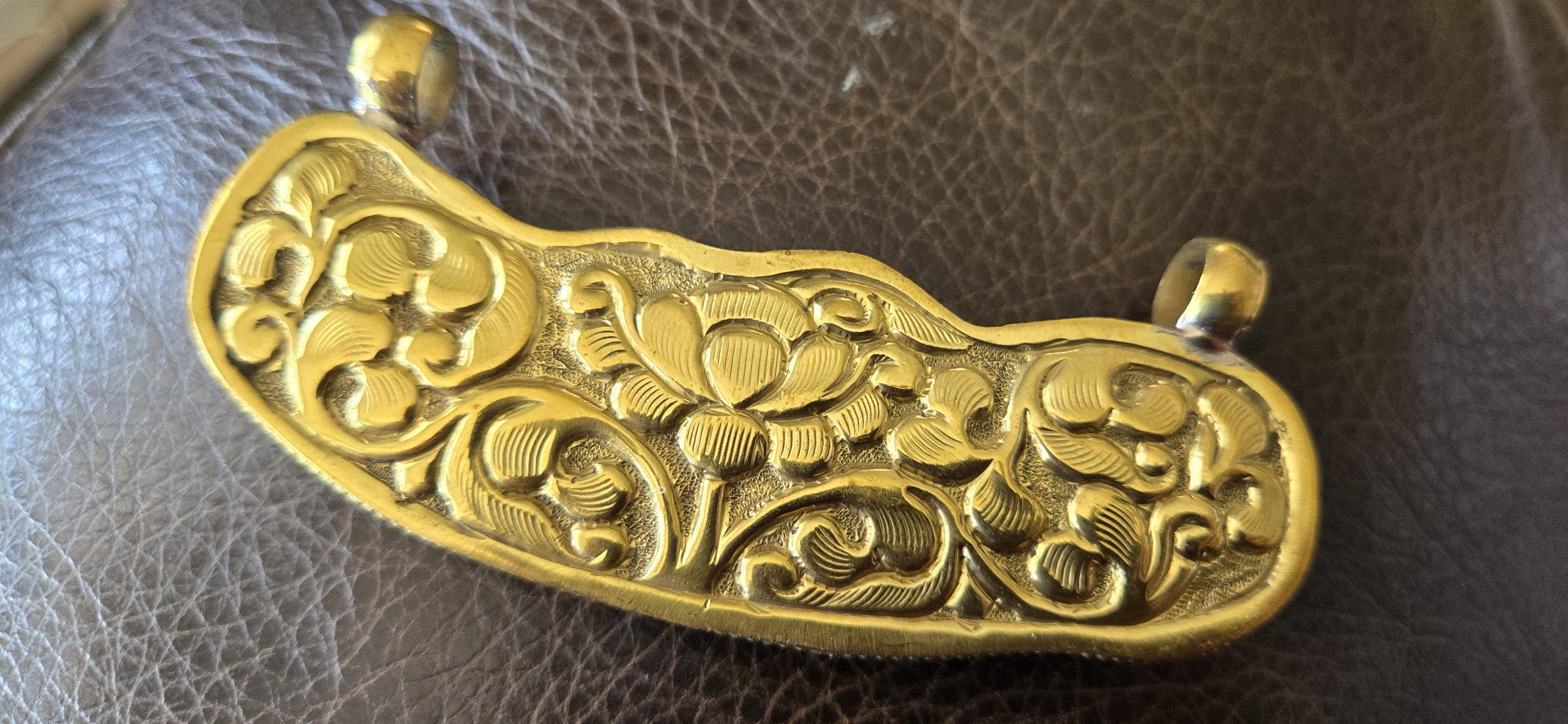 Large Tibetan Nepal Bone Pendant Rabbit Family Carved, Recycled Cattle Bone Jewelry, Double Bail, Lotus Flower Back, Ethnic Pendant PB001L