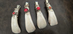 Ethnic Tibetan design buffalo tooth pendant nepal pendants - Nepalbeadshop - PB053H