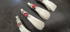 Ethnic Tibetan design buffalo tooth pendant nepal pendants - Nepalbeadshop - PB053H