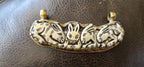 Large Tibetan Nepal Bone Pendant Rabbit Family Carved, Recycled Cattle Bone Jewelry, Double Bail, Lotus Flower Back, Ethnic Pendant PB001L