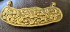 Large Tibetan Nepal Bone Pendant Rabbit Family Carved, Recycled Cattle Bone Jewelry, Double Bail, Lotus Flower Back, Ethnic Pendant PB001L