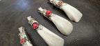 Ethnic Tibetan design buffalo tooth pendant nepal pendants - Nepalbeadshop - PB053H