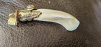 Ethnic Tibetan design buffalo tooth pendant nepal pendants - Nepalbeadshop - PB053H