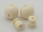 1 Guru bead set - Large 24 mm size cream color recycled cattle bone bead 3 hole prayer mala Guru bead with column bead from Nepal - GB029