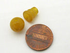 3 sets - Guru Bead set - 3 hole Yellow onyx gemstone Guru column Bead set 10 mm size - GB030s