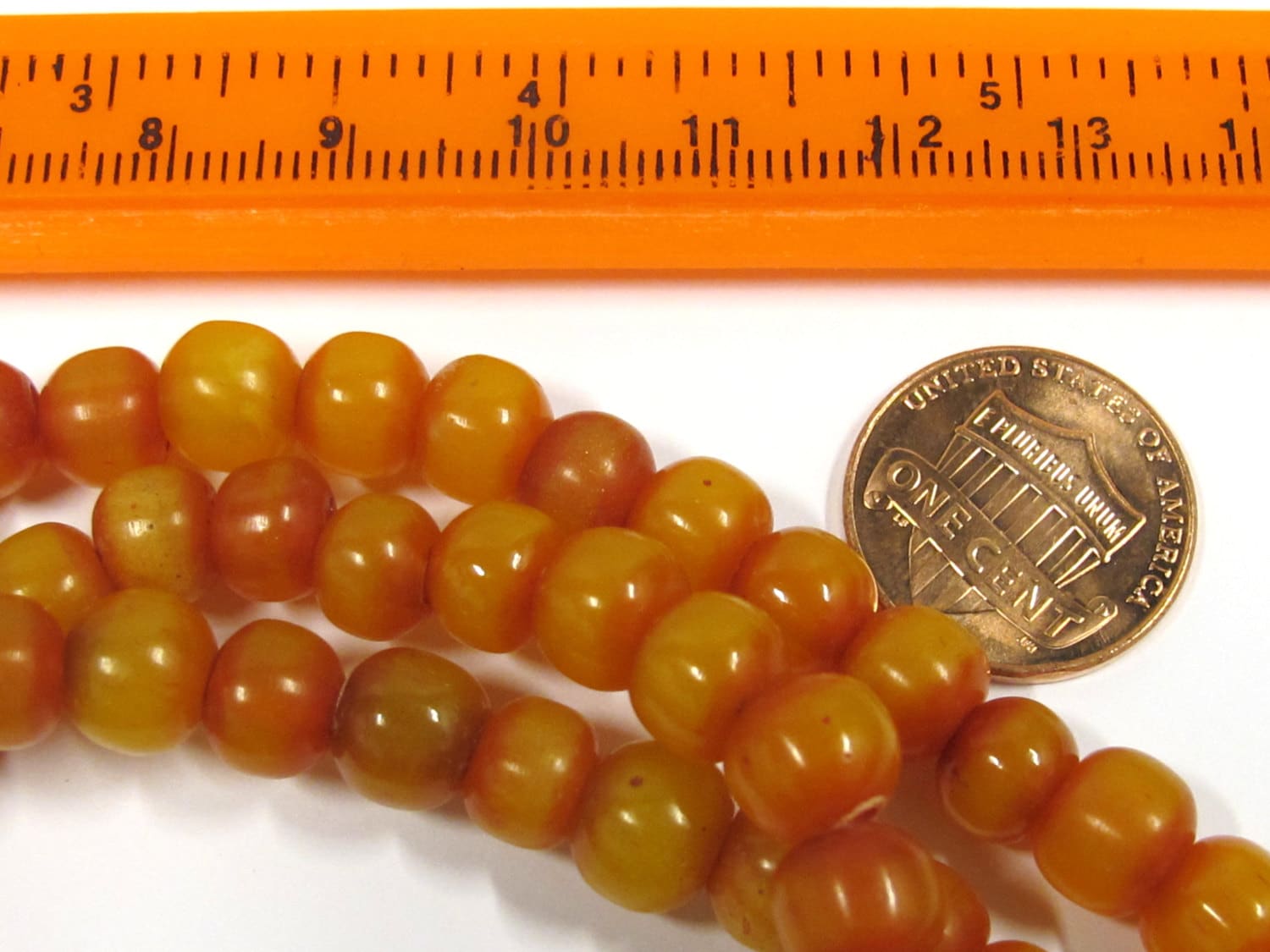 20 beads - Light weight Tibetan honey color resin mala making beads from Nepal 8 mm Nepalbeadshop ML027