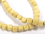 1 Strand - Cream color wood cubes beads 6 mm - 16 inches - NB140