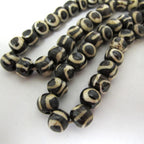 10 bone beads - Ethnic nepalese recycled cattle bone beads - BD808C