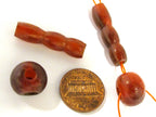 1 Guru bead - Mala making supply recycled cattle horn Tibetan Guru bead 3 hole bead with column bead - ML124G