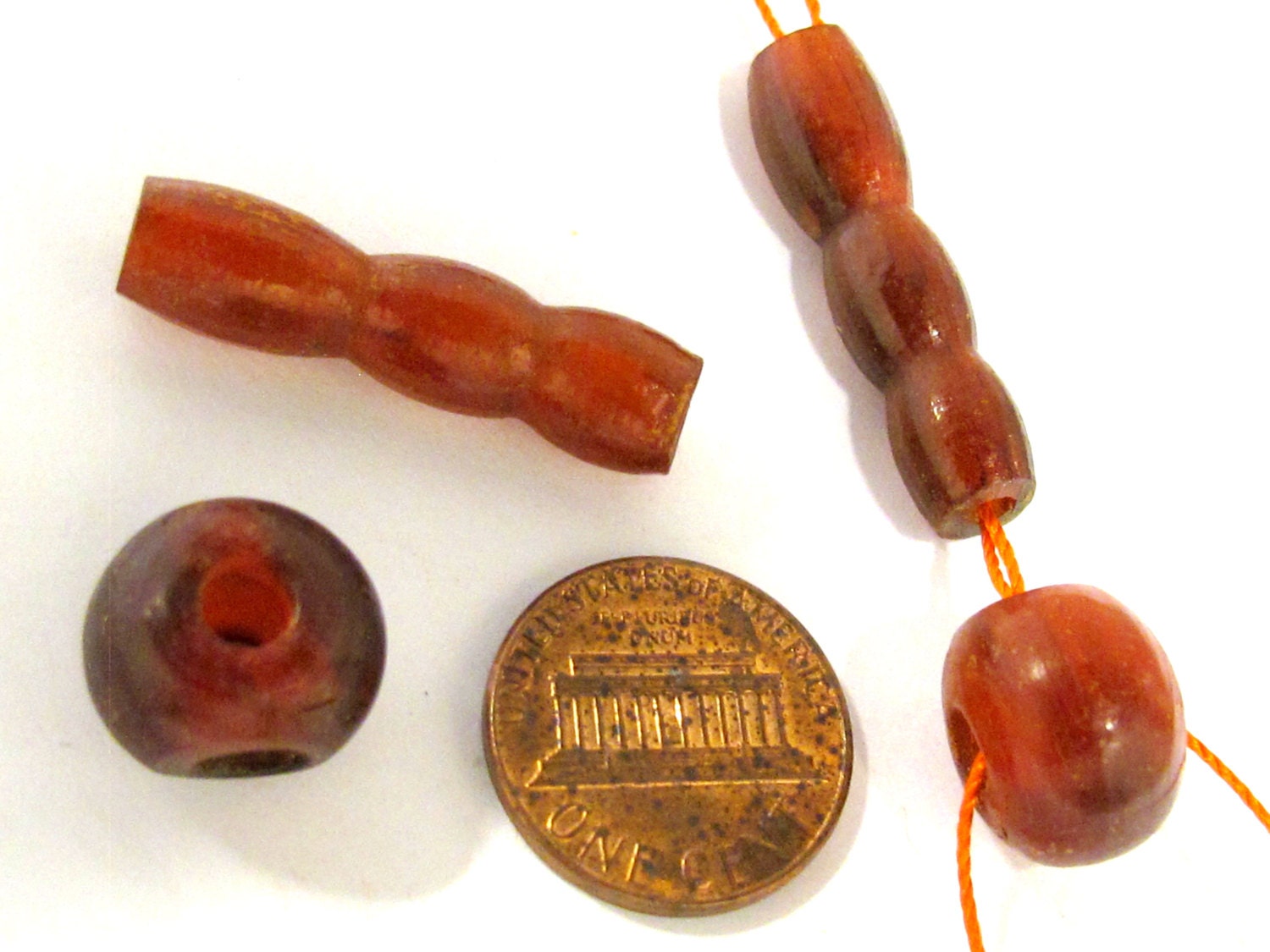 1 Guru bead - Mala making supply recycled cattle horn Tibetan Guru bead 3 hole bead with column bead - ML124G