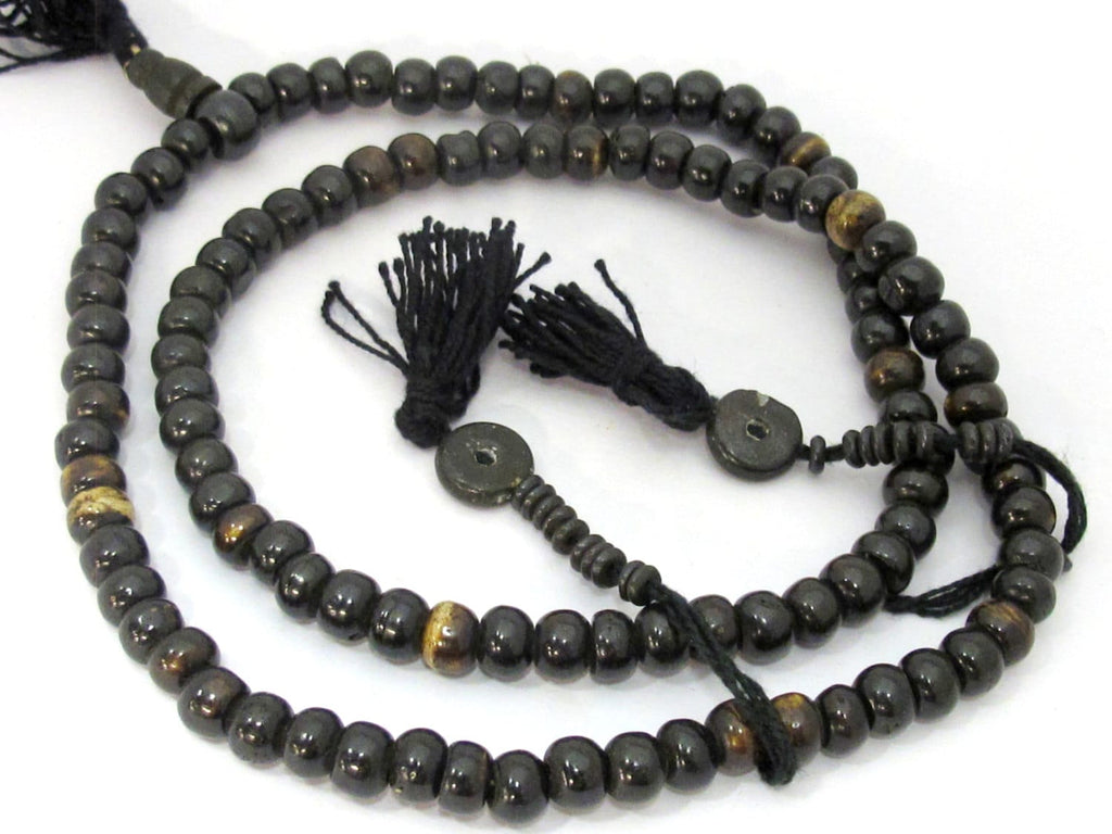 20 BEADS - 8 mm size Tibetan bone mala beads - ML038A