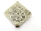 Tibetan bead tibet bead nepal beads metal bead Large size Tibetan silver repousse endless knot bead - BD846