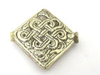 Tibetan bead tibet bead nepal beads metal bead Large size Tibetan silver repousse endless knot bead - BD846
