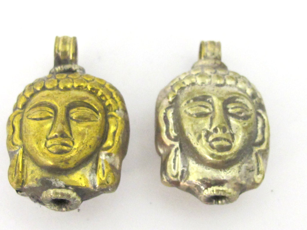 1 Pendant - Light weight dual color Tibetan Buddha pendant - PM437 Custom Design Copyright Nepalbeadshop