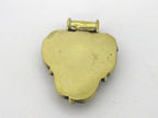 1 Pendant - Ethnic Nepalese Triangle shape Om mantra brass pendant - PM436B