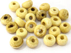 20 Beads- cream color Tibetan recycled cattle bone beads 7 -8 mm x 5-6 mm - ML041D