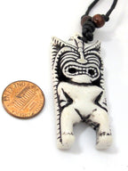 1 Pendant - Large Tribal Totem resin pendant - PB094