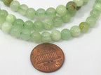 108 mala beads supply - Green color 6 mm size jade beads with 14 mm Guru bead - ML023