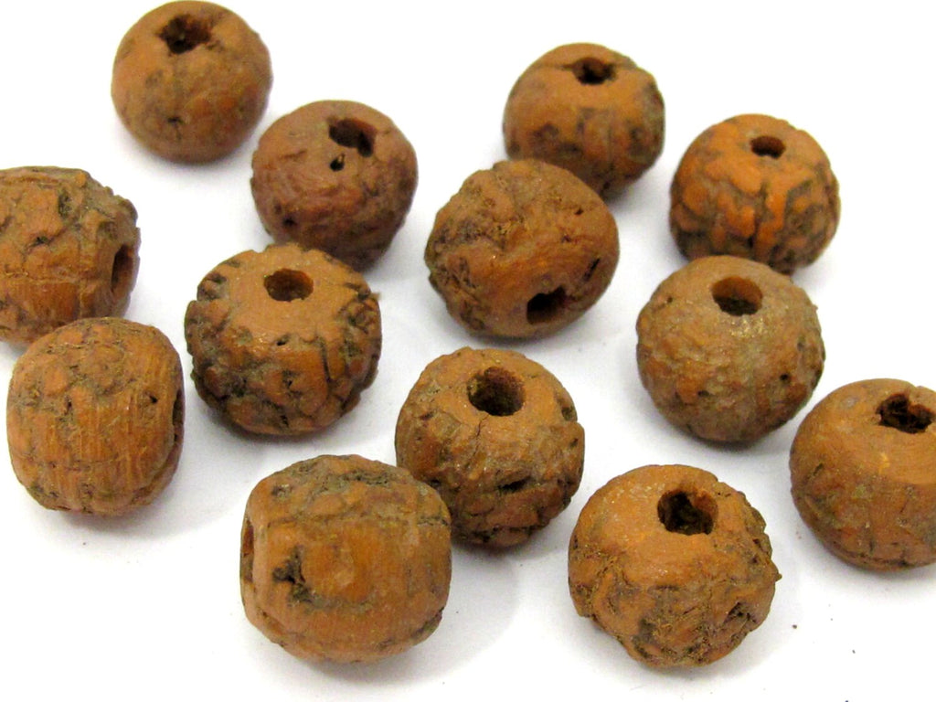 10 Beads - Large size old bodhi seed beads from Nepal - NB147