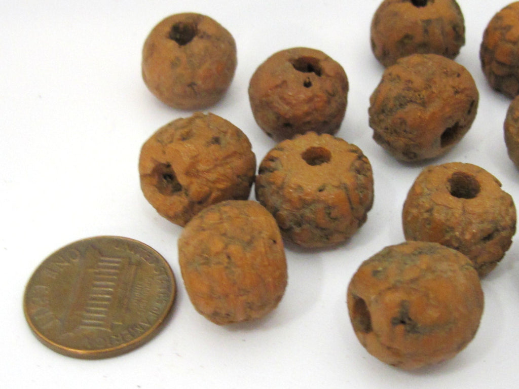 10 Beads - Large size old bodhi seed beads from Nepal - NB147