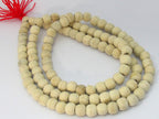 20 Beads - Light weight natural wooden beads mala making supplies from Nepal 8 mm - ML049