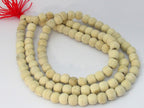 20 Beads - Light weight natural wooden beads mala making supplies from Nepal 8 mm - ML049