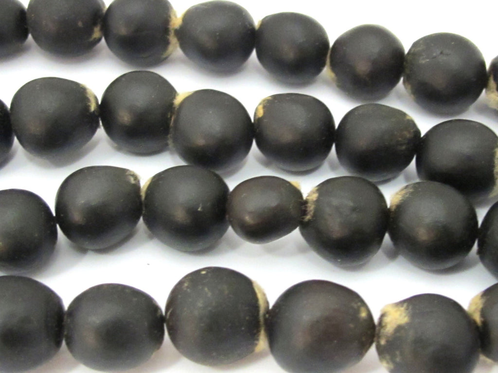10 beads - Natural soapnut beads mala making supplies from Nepal - NB051