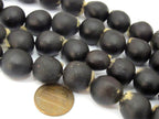 10 beads - Natural soapnut beads mala making supplies from Nepal - NB051