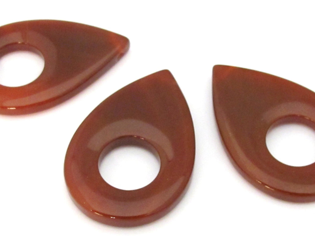 1 piece - Long Teardrop shape agate gemstone pendant bead - GM197