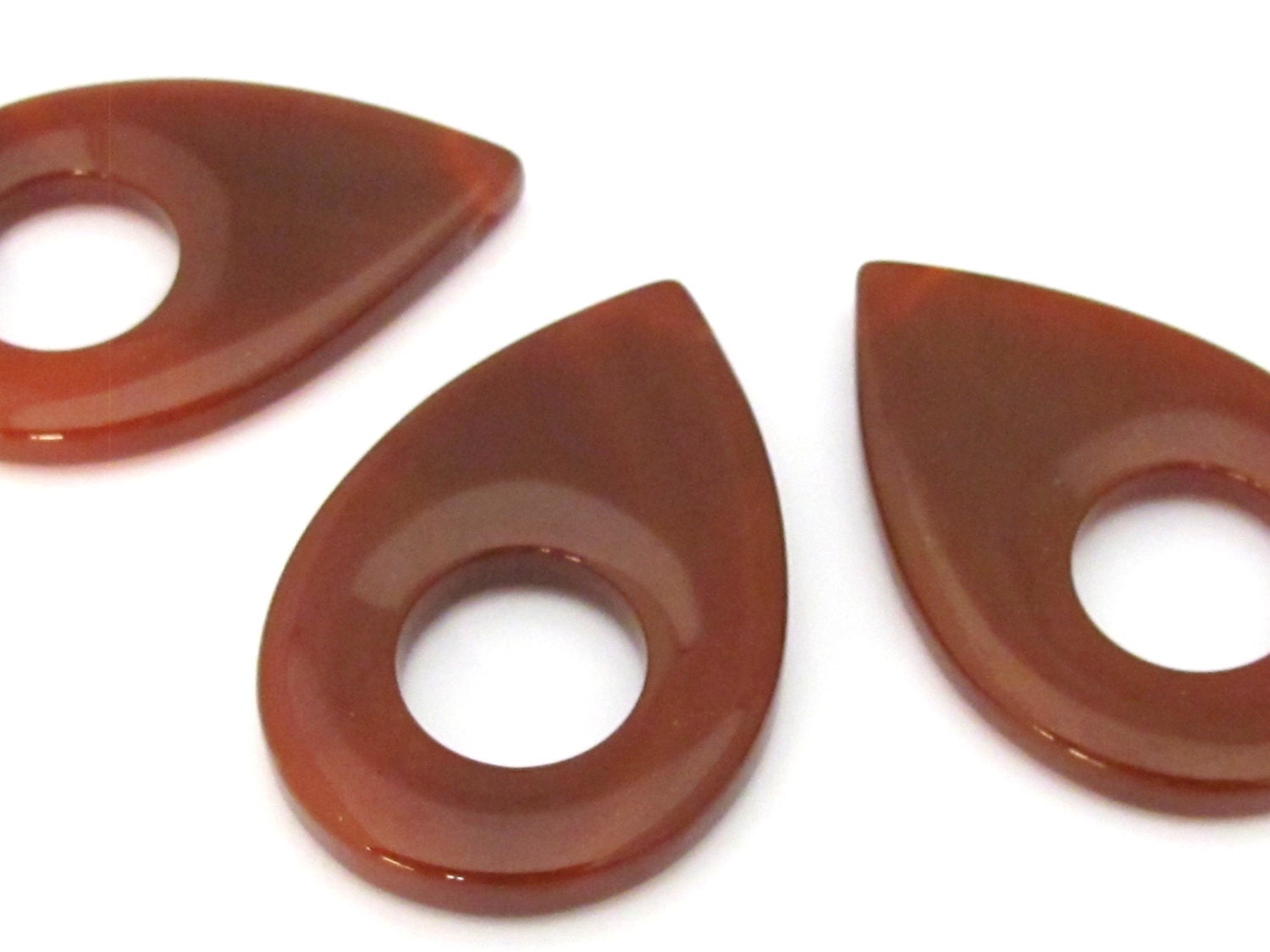 1 piece - Long Teardrop shape agate gemstone pendant bead - GM197
