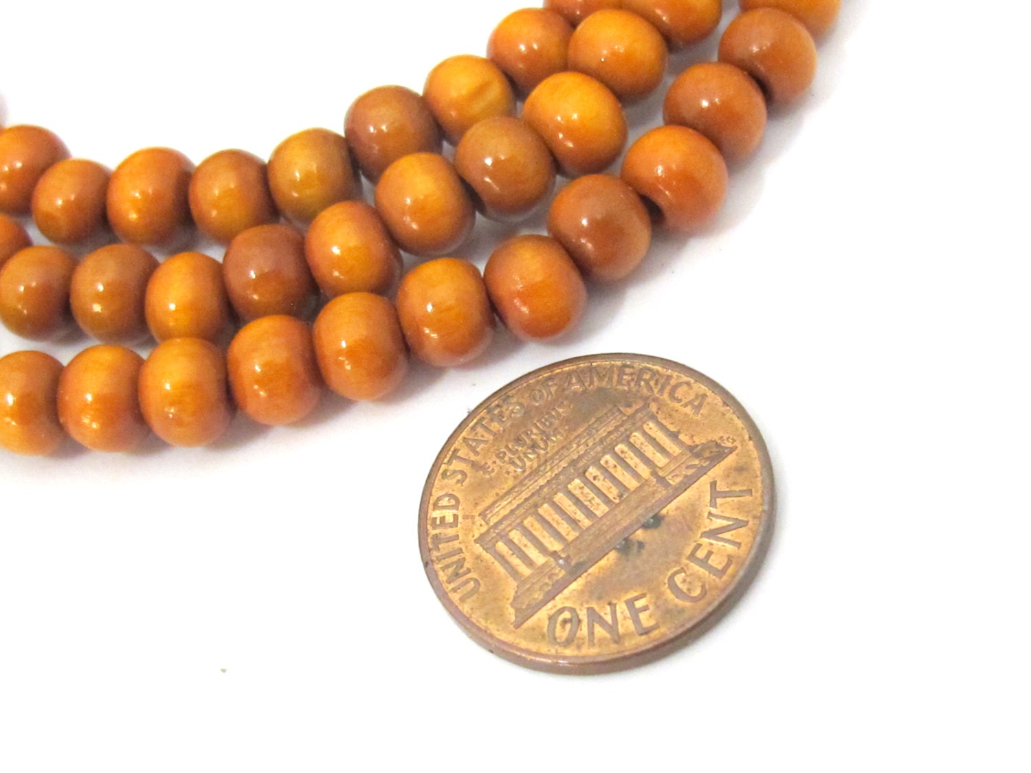 108 brown color wooden mala Bead supplies with Guru Bead - 6 mm size mala making beads - ML054