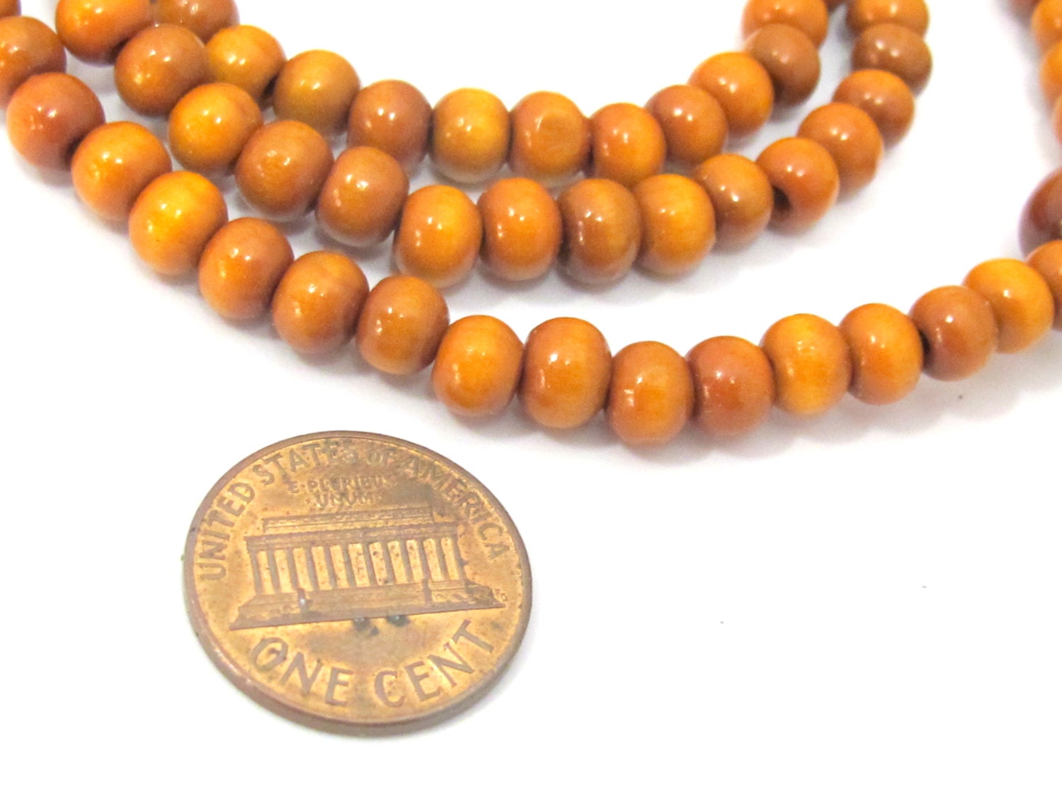 108 brown color wooden mala Bead supplies with Guru Bead - 6 mm size mala making beads - ML054