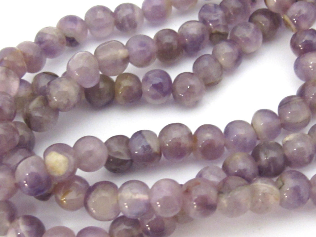20 natural amethyst beads - Amethyst gemstone beads 6 mm mala making supplies from Nepal - ML055B