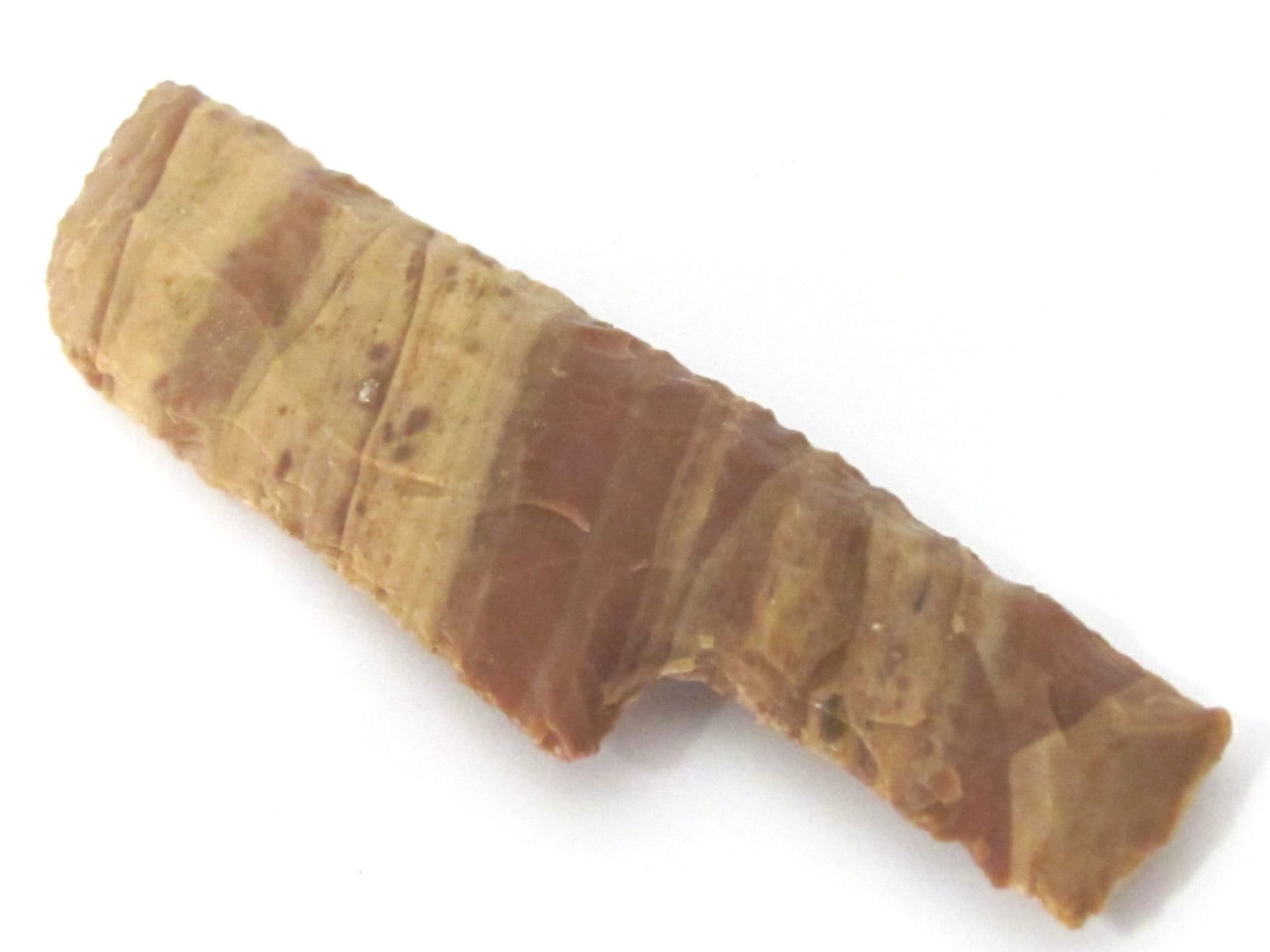 1 piece - Beautiful large 4 inches hand carved banded agate knife shape gemstone - SP051A