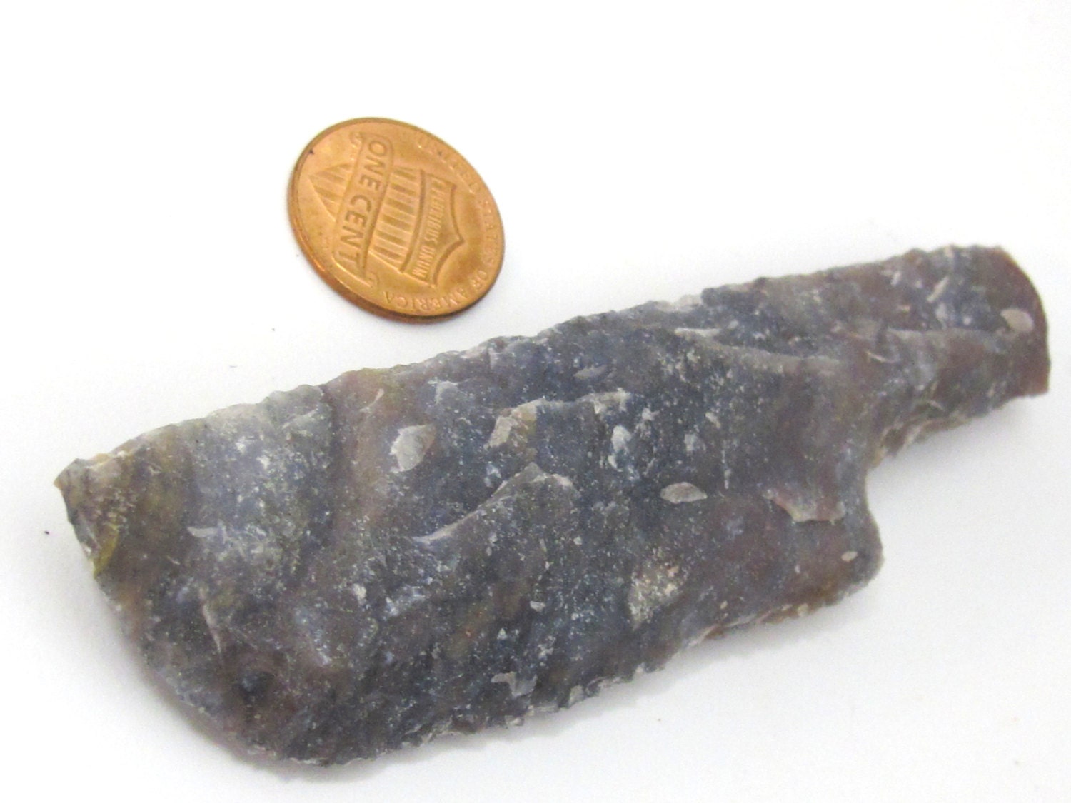 1 piece - Large size 4 inches hand carved agate knife shape gemstone - SP051C