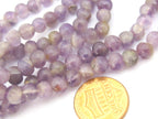 20 natural amethyst beads - Amethyst gemstone beads 6 mm mala making supplies from Nepal - ML055B