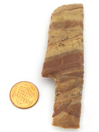 1 piece - Beautiful large 4 inches hand carved banded agate knife shape gemstone - SP051A