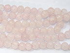 108 natural quartz beads - Rose quartz gemstone beads 6 mm mala making supplies from Nepal - ML056